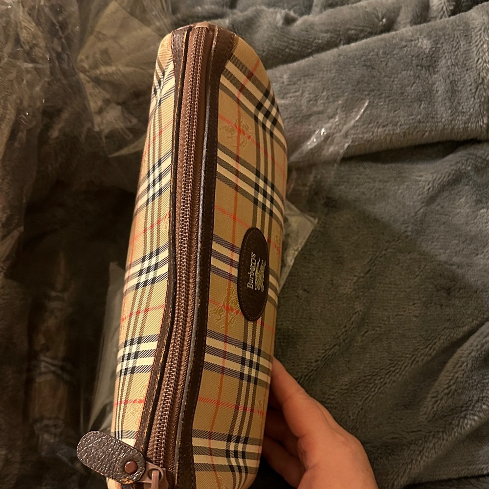 Authentic BURBERRY Haymarket Check Canvas Clutch/Pochette Bag - Picture 3 of 9